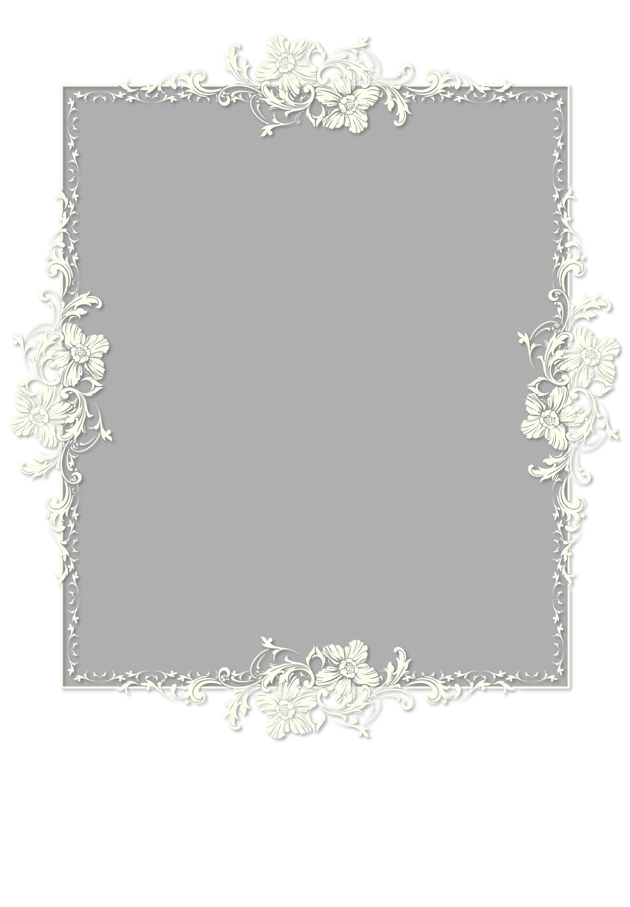 Decorative invitation frame